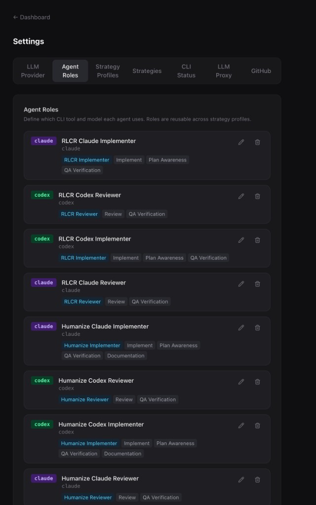 CyOps Agent Roles settings